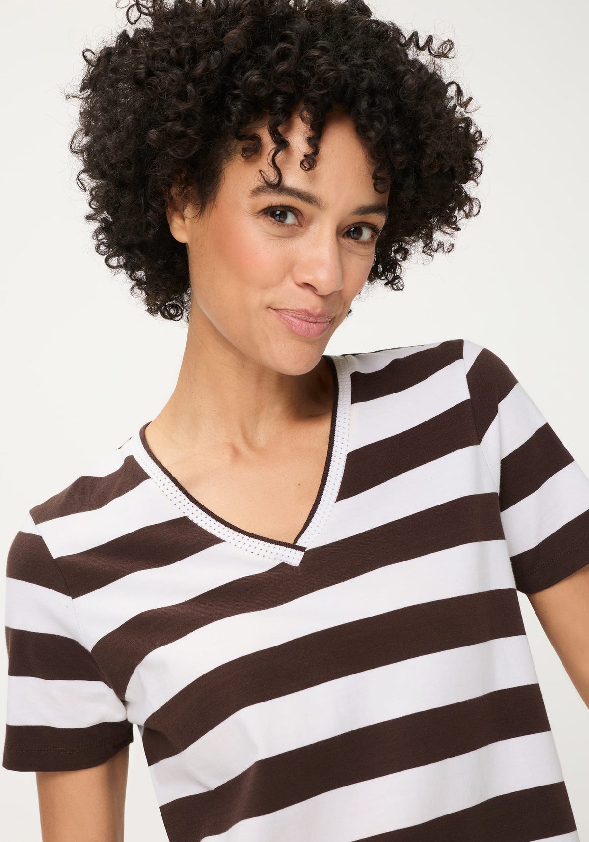 Stripe V-Neck T-Shirt