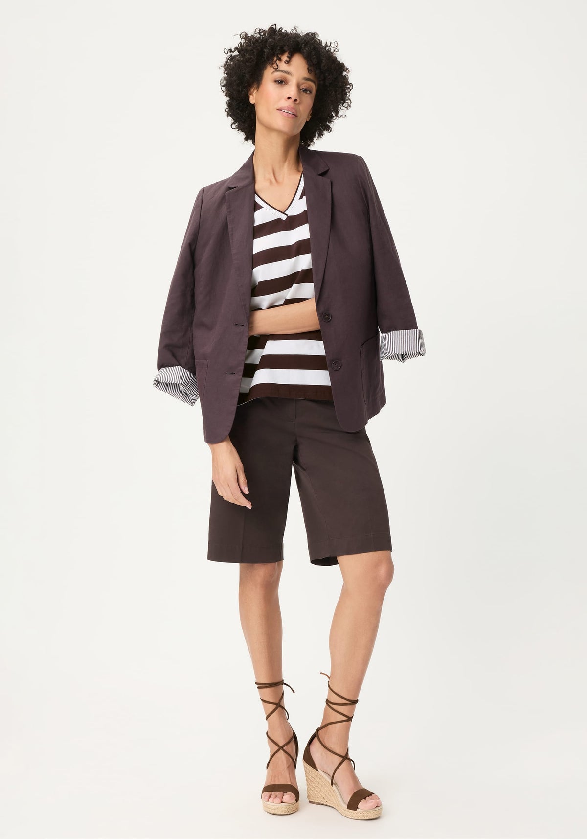 Stripe V-Neck T-Shirt