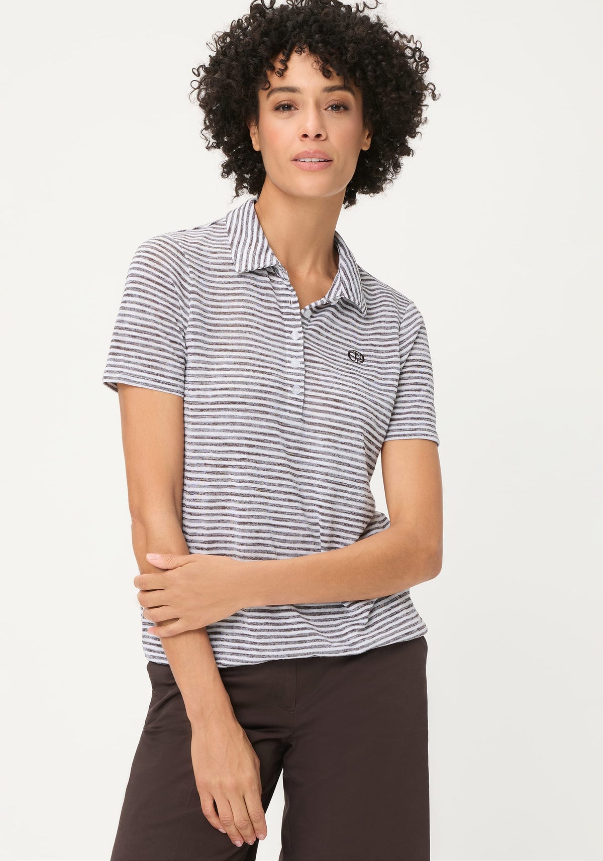 T-shirt polo rayé