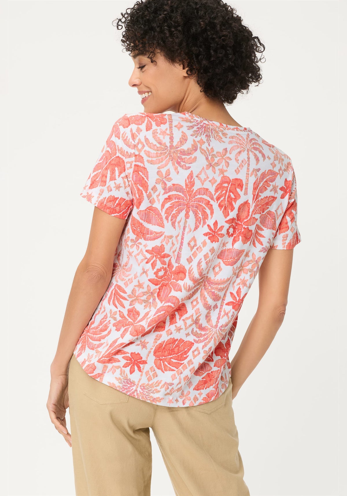 Ornamental Botanic Print T-Shirt