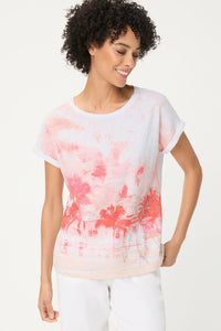 Panneaux Print T-Shirt
