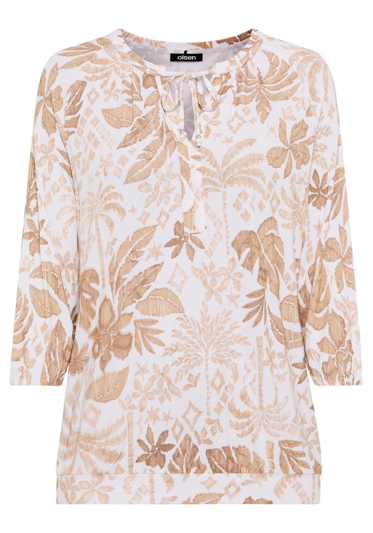 Ornamental Botanic Print Tunic T-Shirt