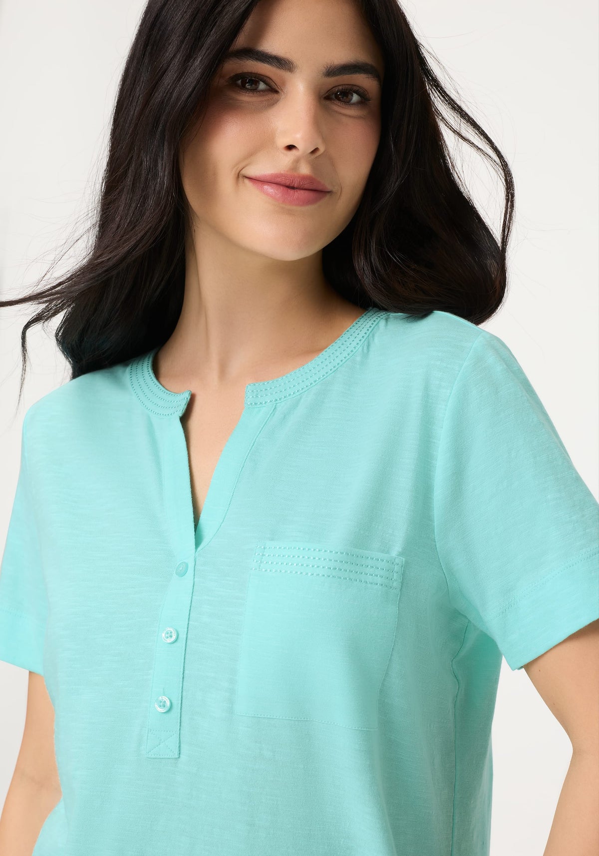 Solid Henley T-Shirt