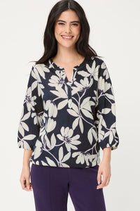 Magnolia Print Tunic T-Shirt