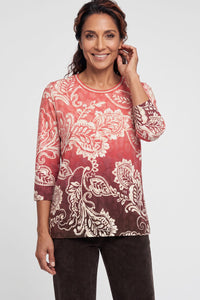 T-shirt à motif Paisley
