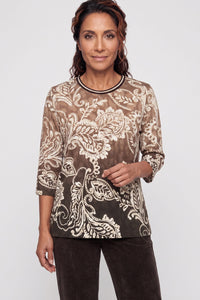 T-shirt à motif Paisley