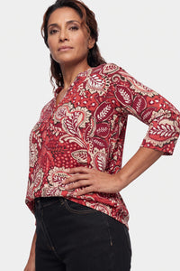 T-shirt à motif Paisley
