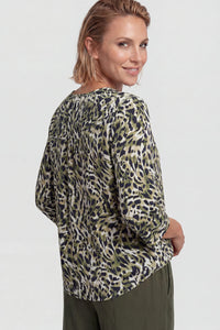 T-shirt « Peekaboo » à imprimé animalier moderne