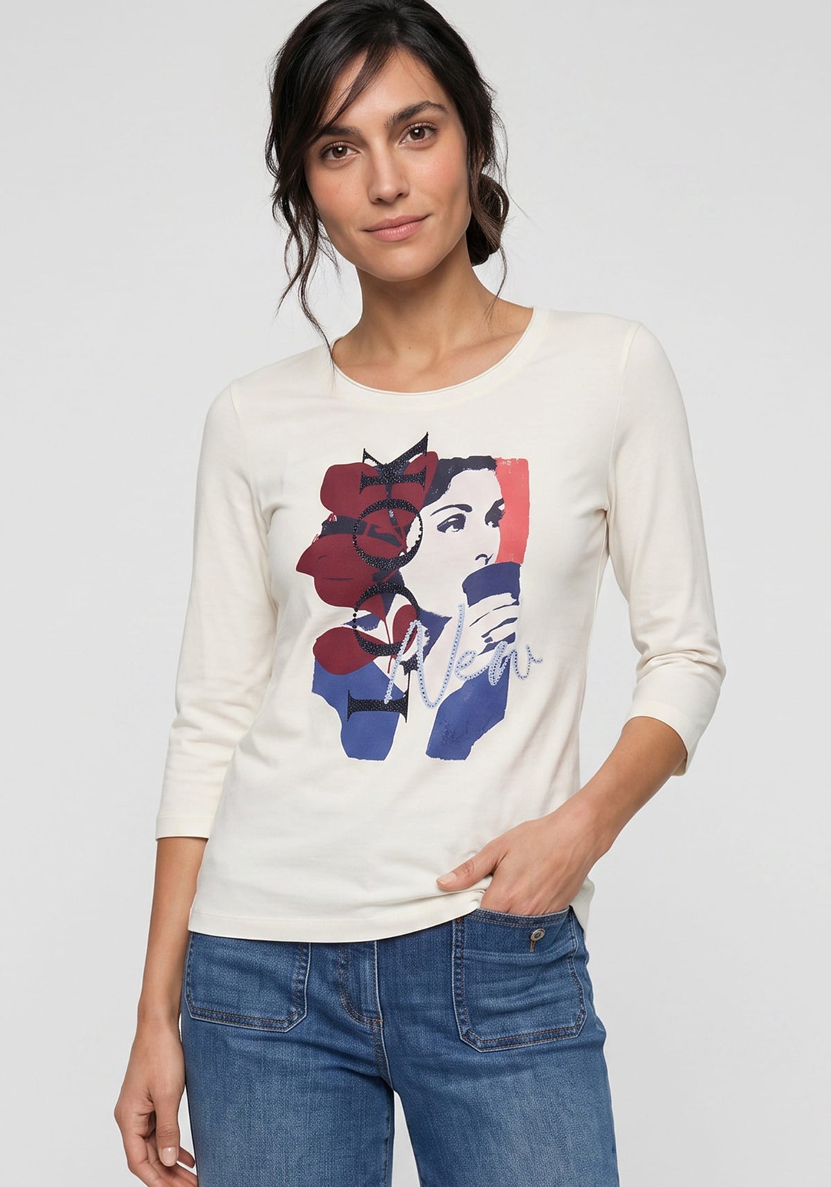 T-shirt imprimé avec motif