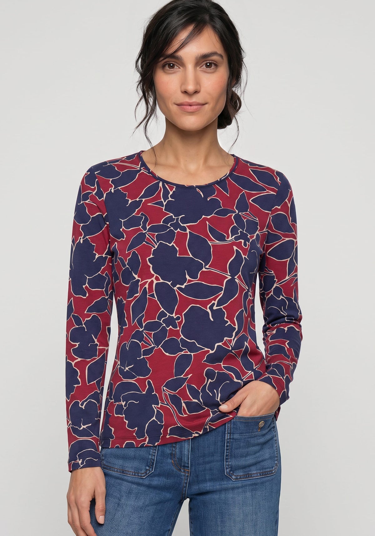 Abstract Floral T-Shirt