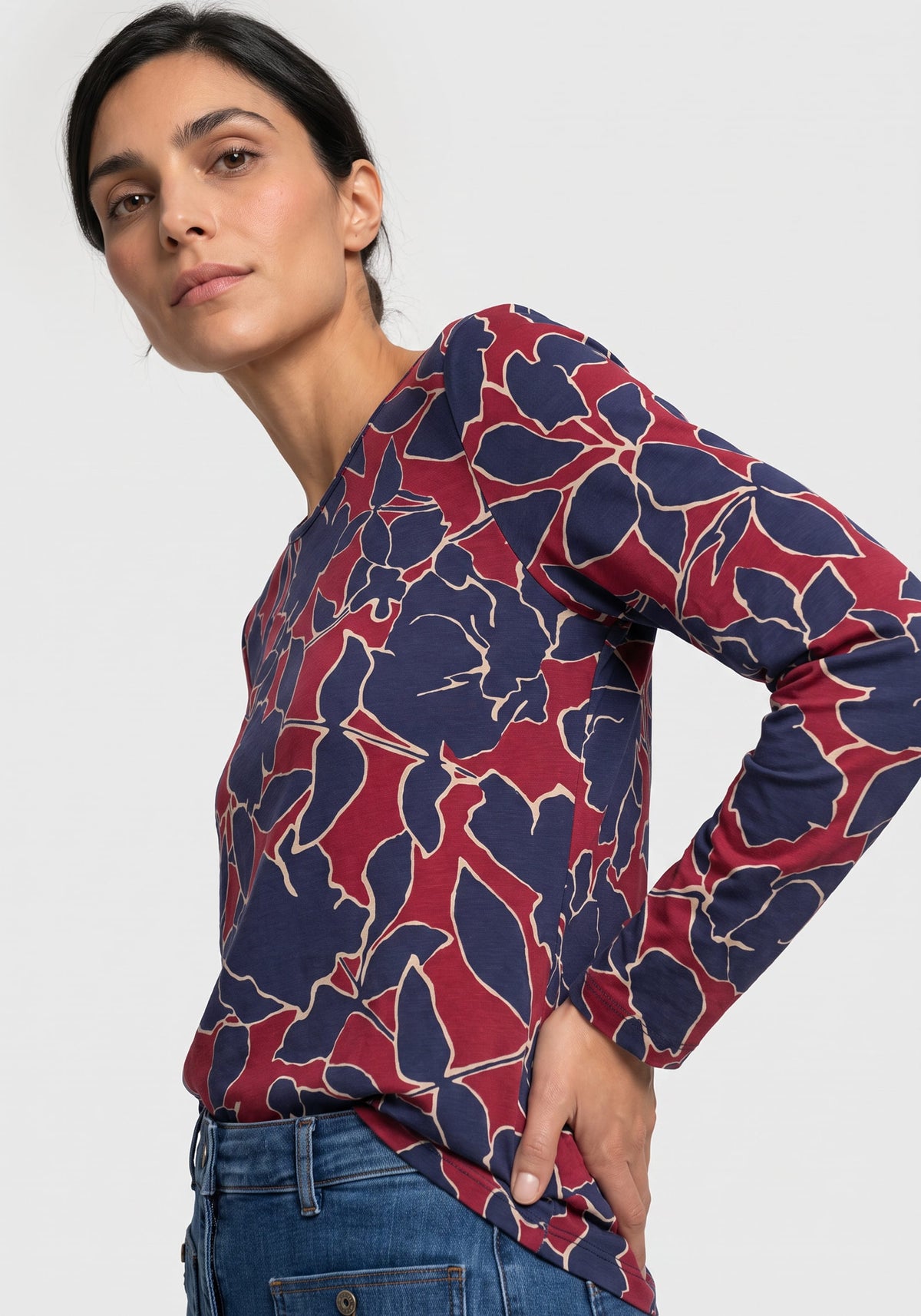 Abstract Floral T-Shirt