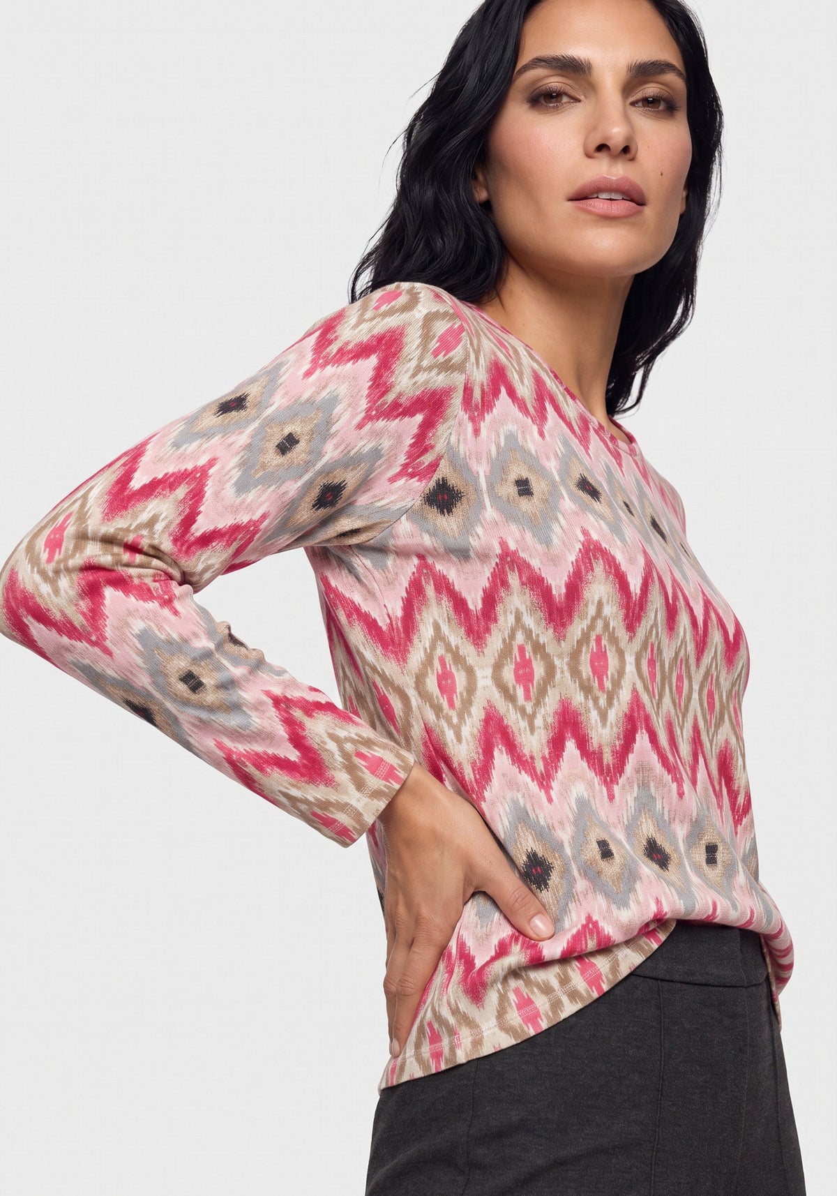 Ikat Print T-Shirt