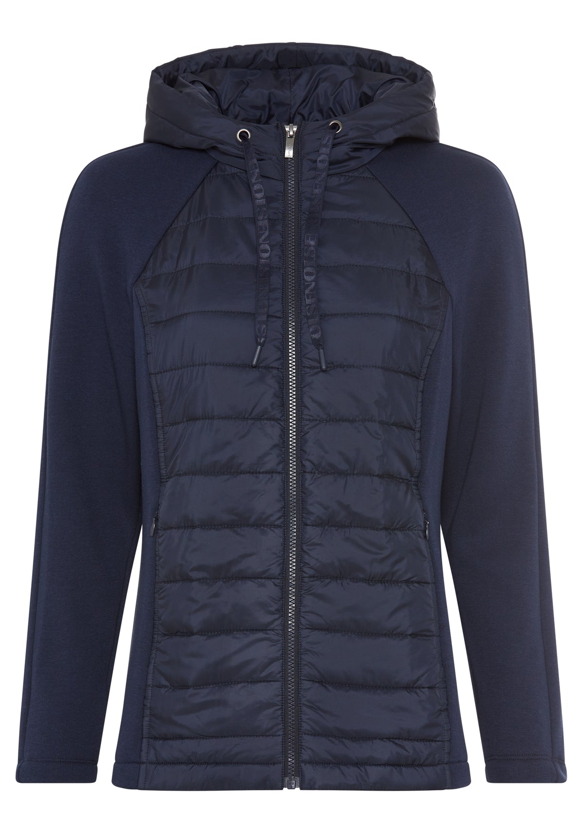 Mixed Media Hooded Jacket