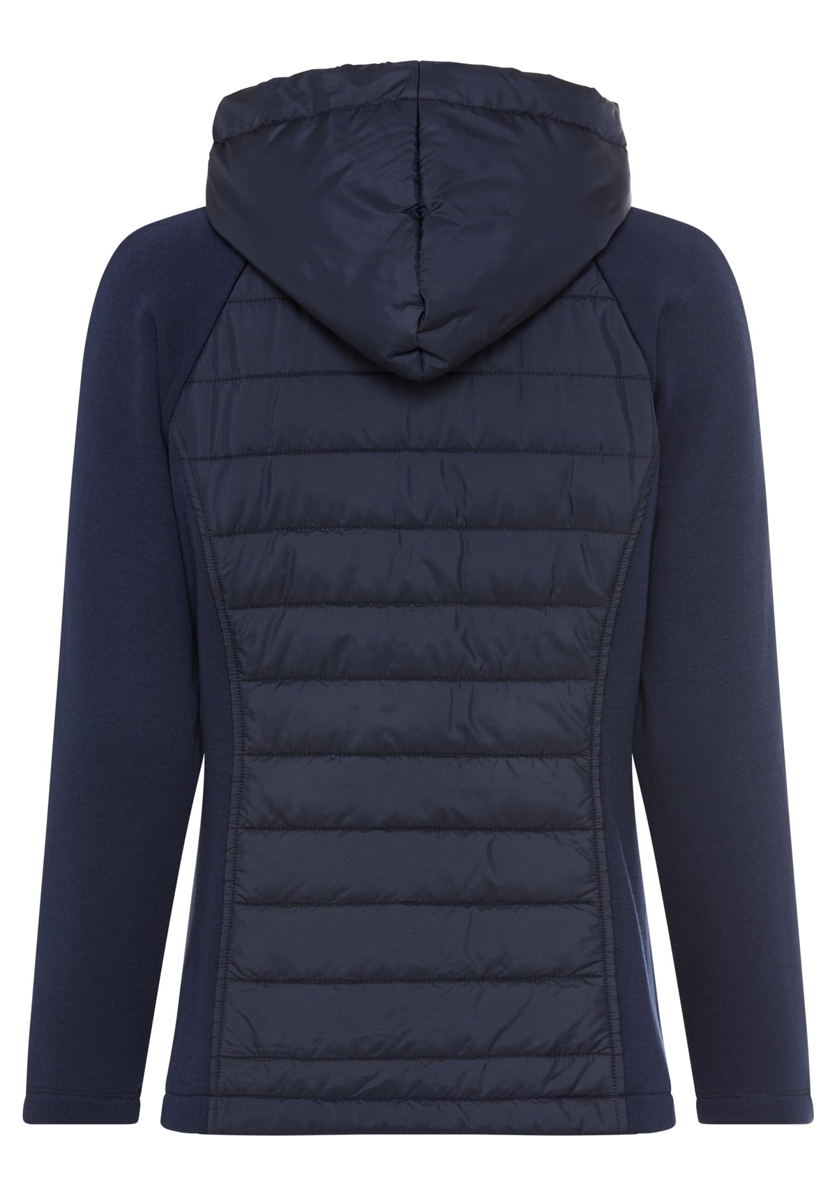 Mixed Media Hooded Jacket