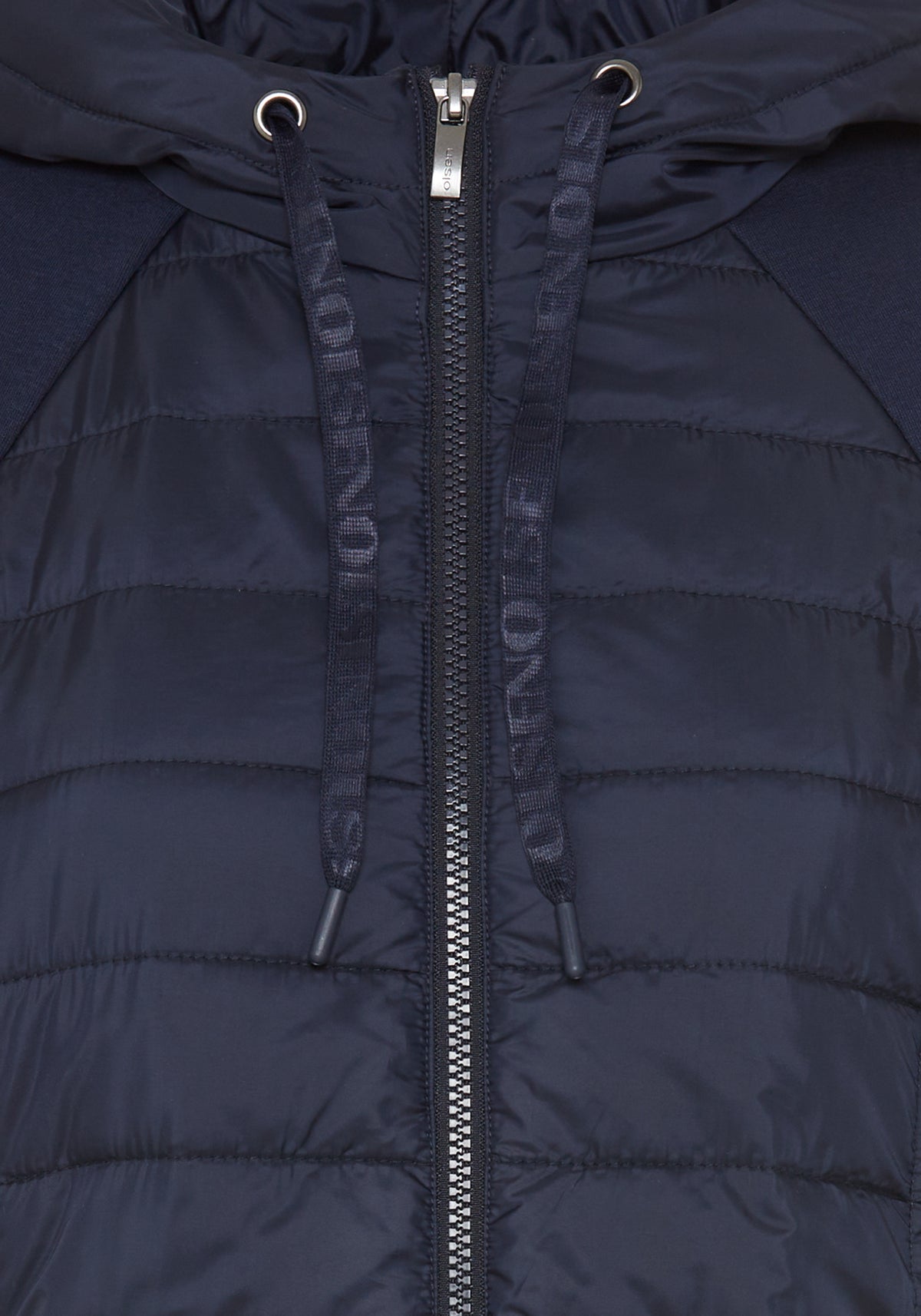 Mixed Media Hooded Jacket