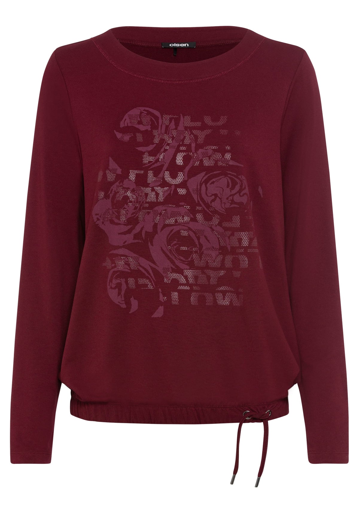 Placement Print Jersey Top