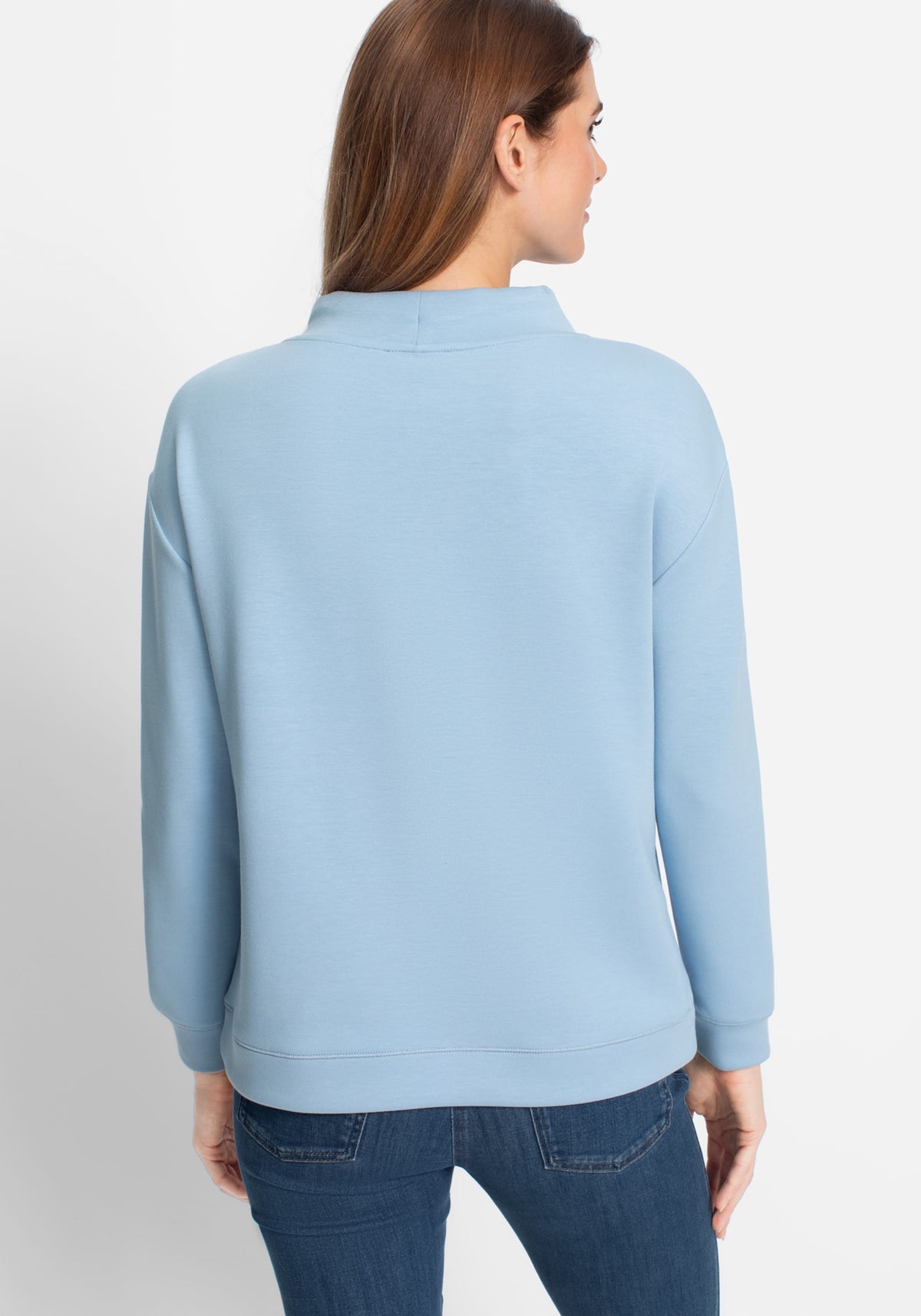 Scuba Jersey Placement Print Top