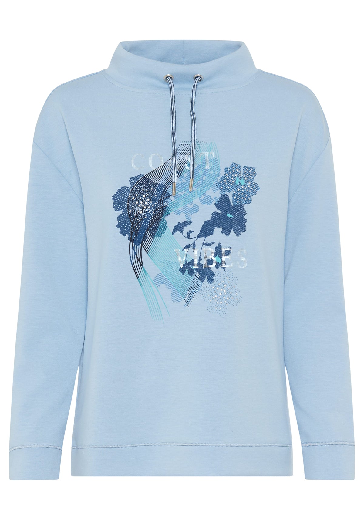 Scuba Jersey Placement Print Top