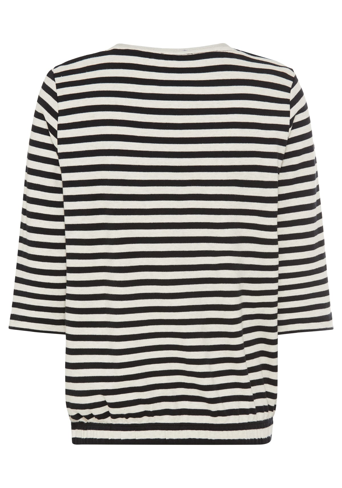 Stripe and Foil Print Jersey Top