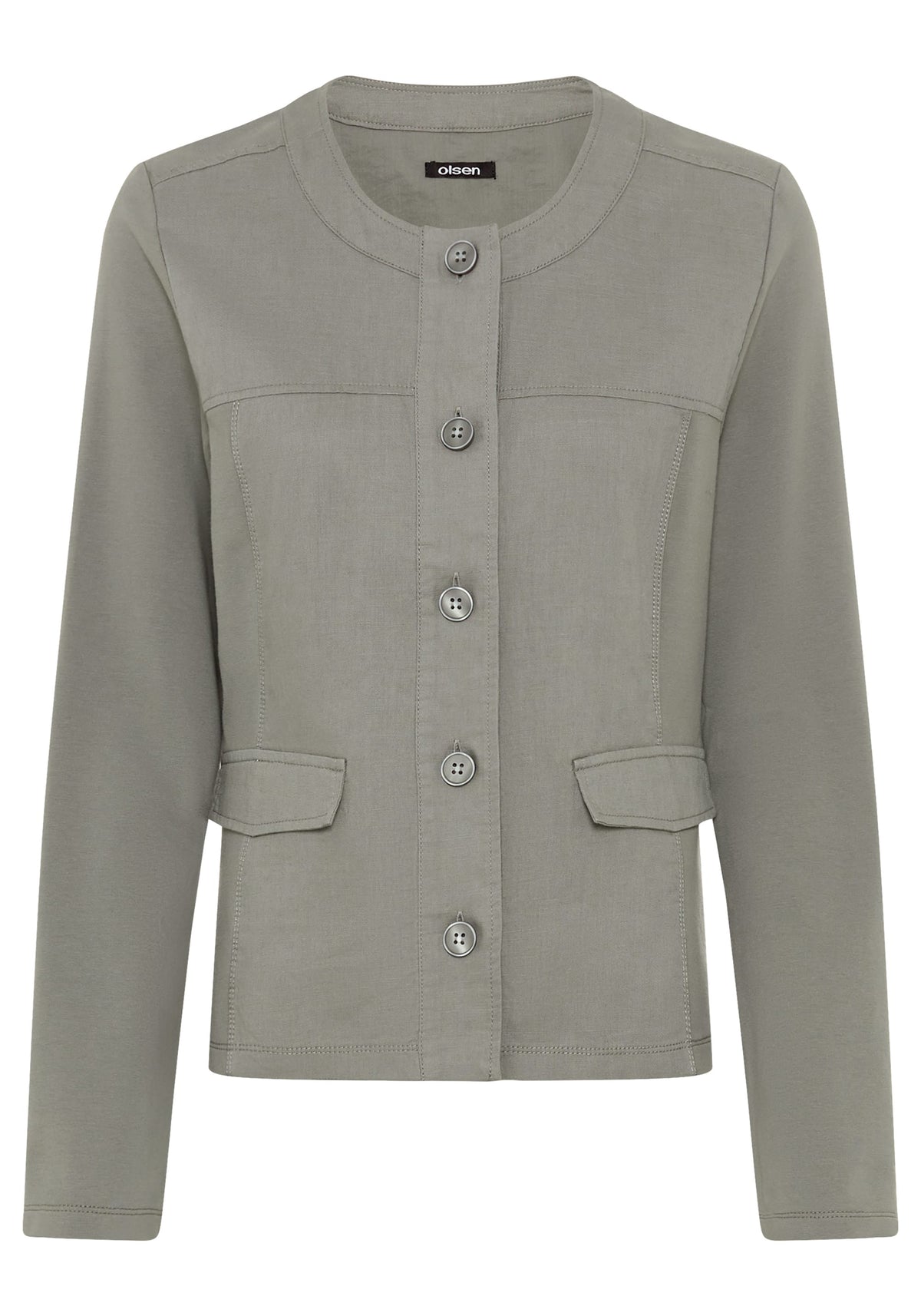 Mixed Media Jersey Jacket