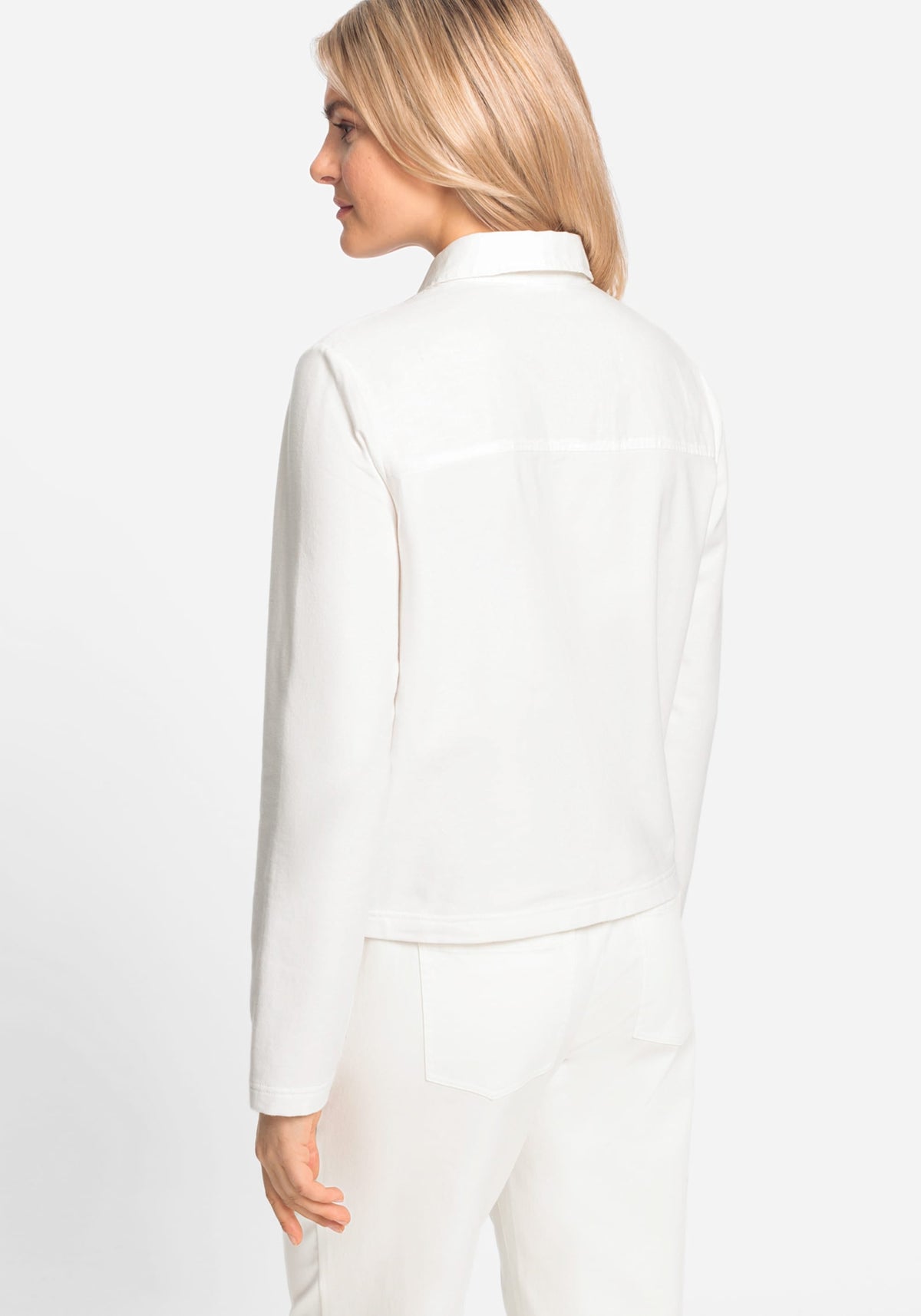 Mixed Media Cropped Jacket