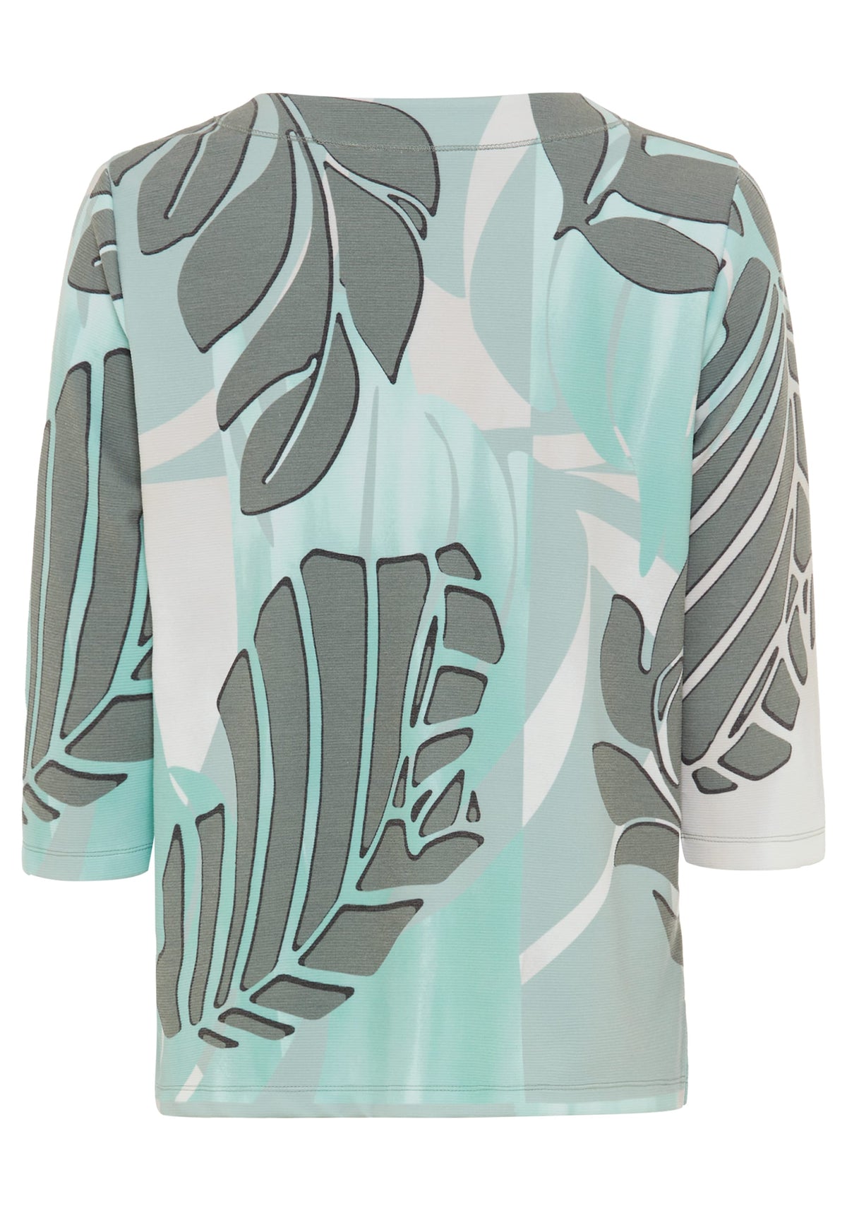 Tropic Palm Leaf Jersey Top