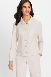 Linen Mixed Media Jacket