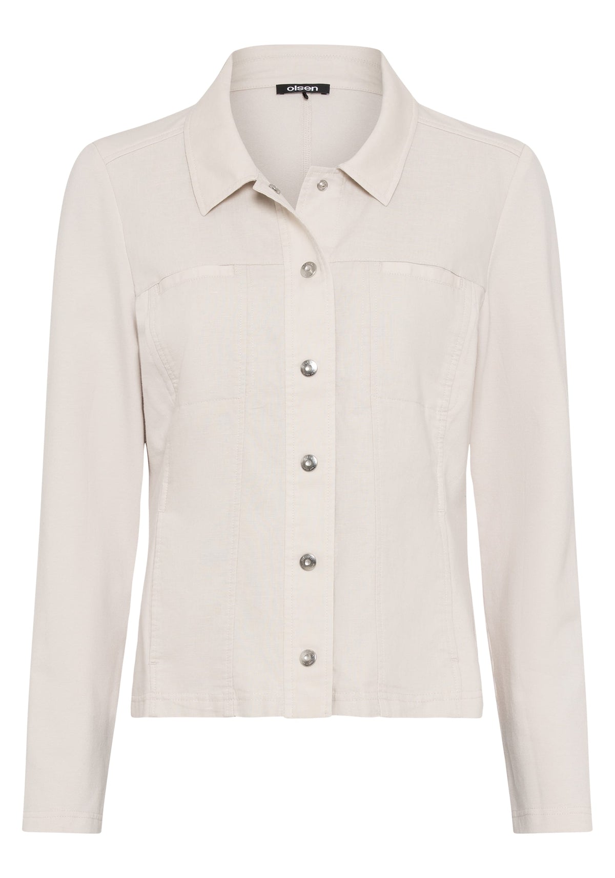 Linen Mixed Media Jacket