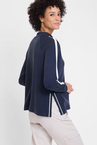 Anna Fit Wide Leg Stretch Knit Drawstring Trouser
