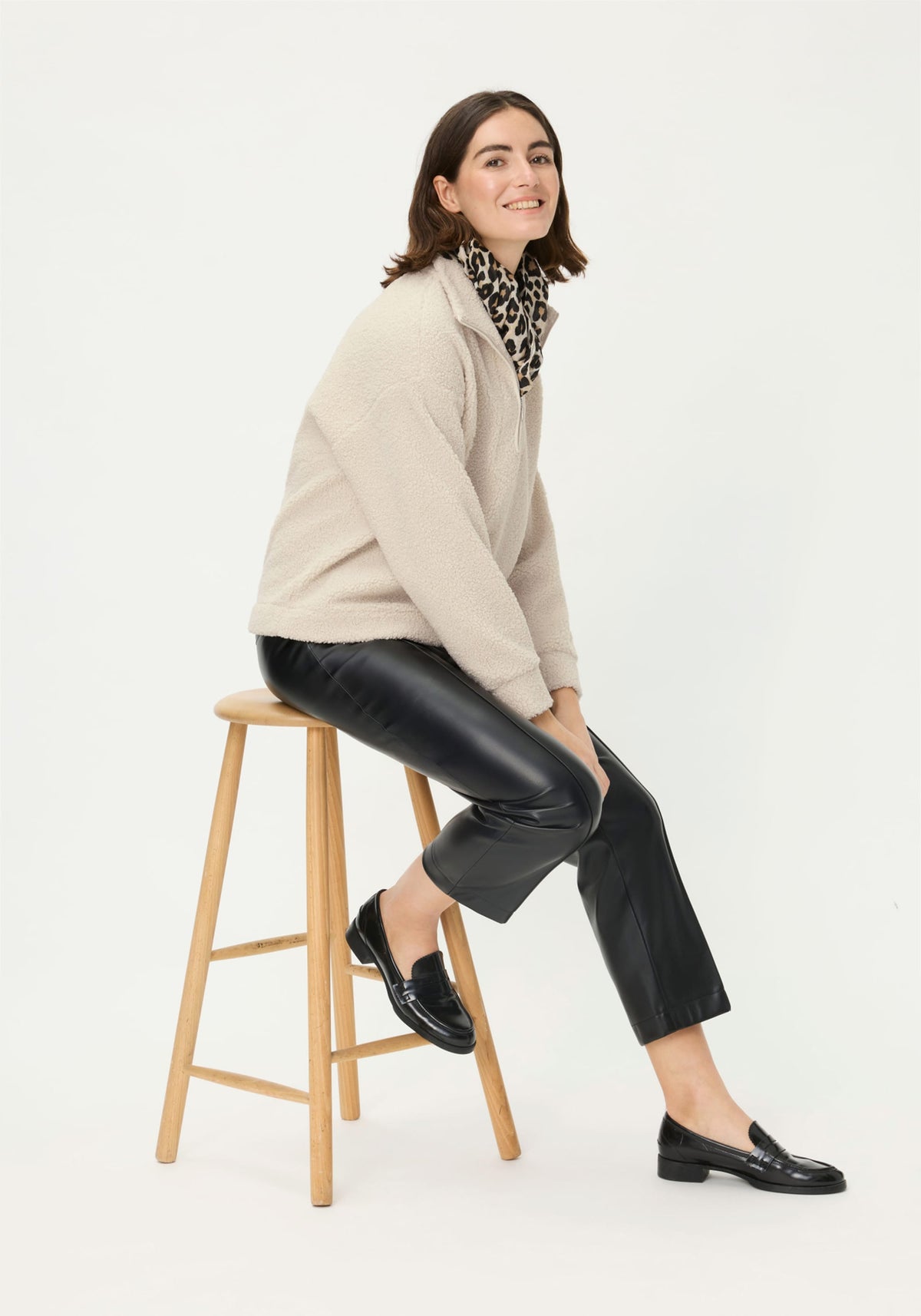 Faux Sherpa Pullover