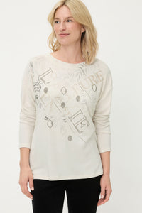 Rhinestone Trim T-Shirt