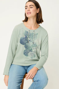 Placement Print Jersey Top