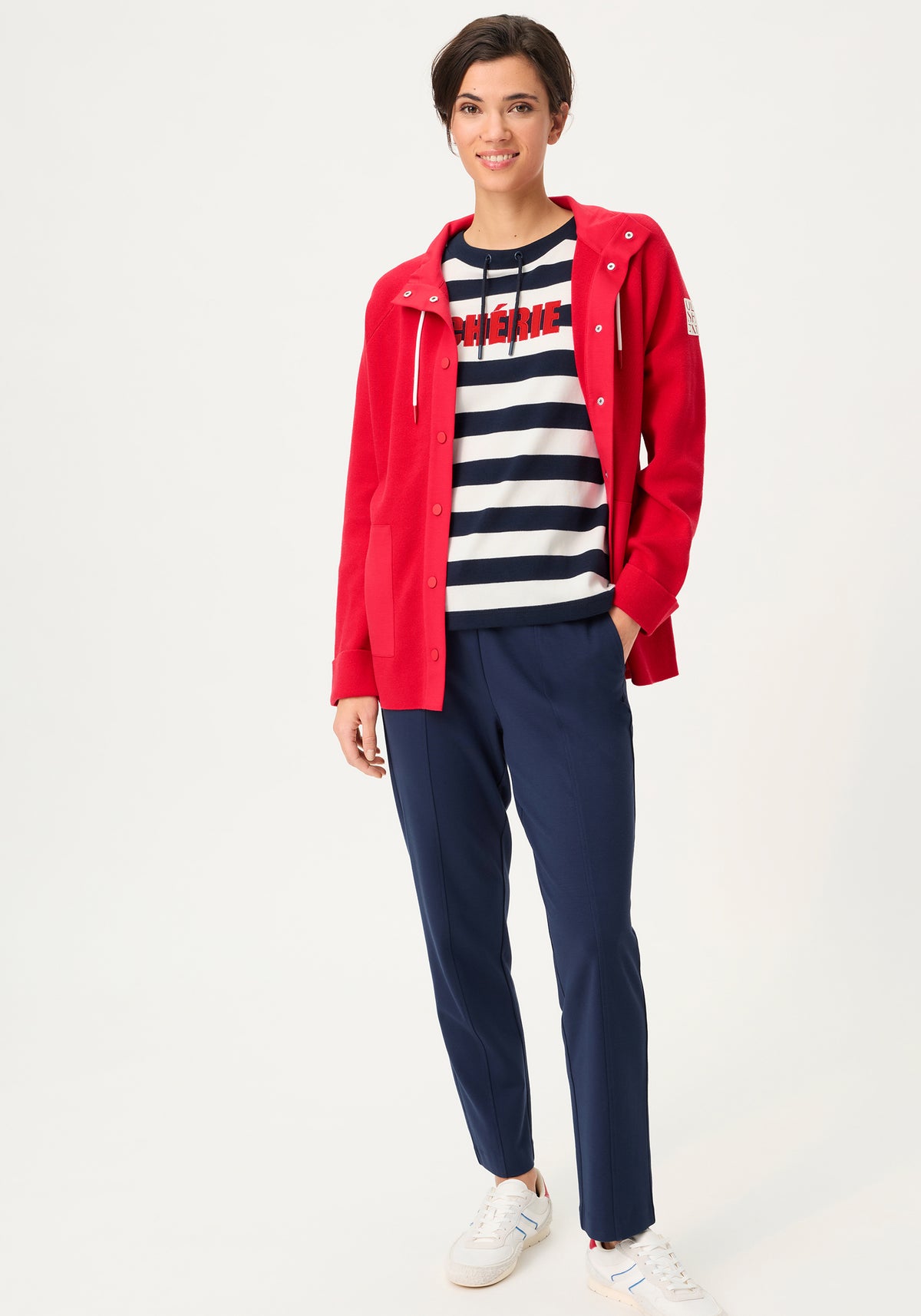 Haut en jersey brodé Chérie