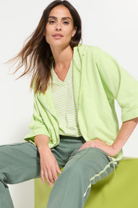 Hooded Jersey Zip Jacket