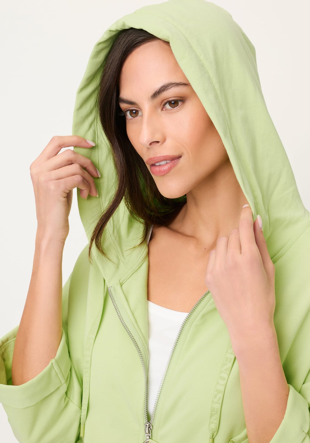 Hooded Jersey Zip Jacket