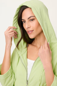 Hooded Jersey Zip Jacket