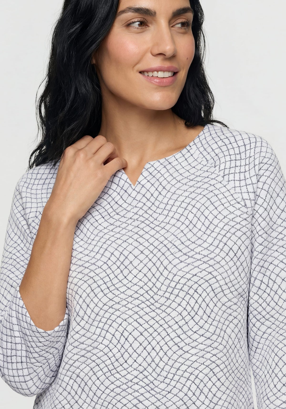 Jacquard Jersey Top