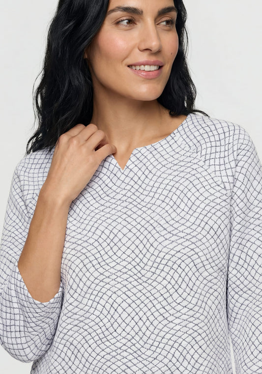Jacquard Jersey Top