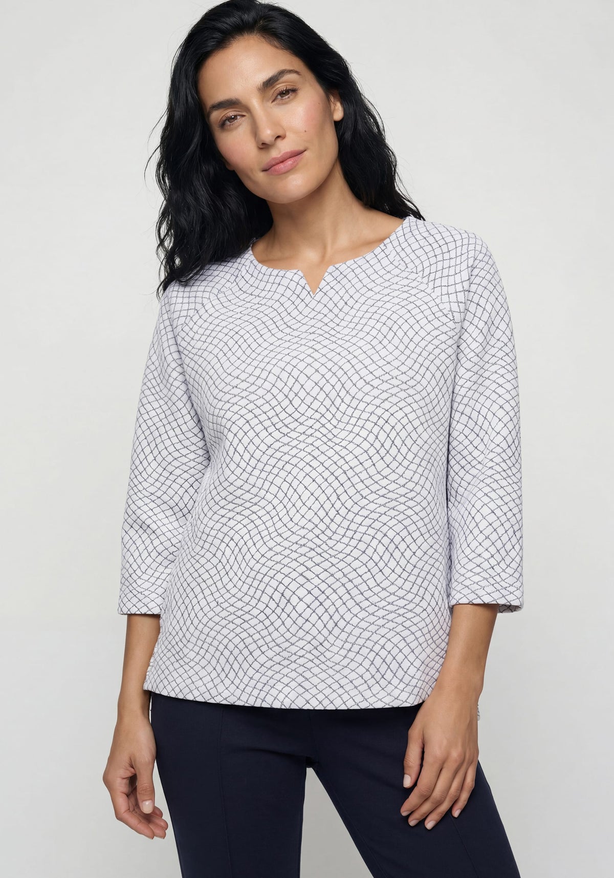 Jacquard Jersey Top