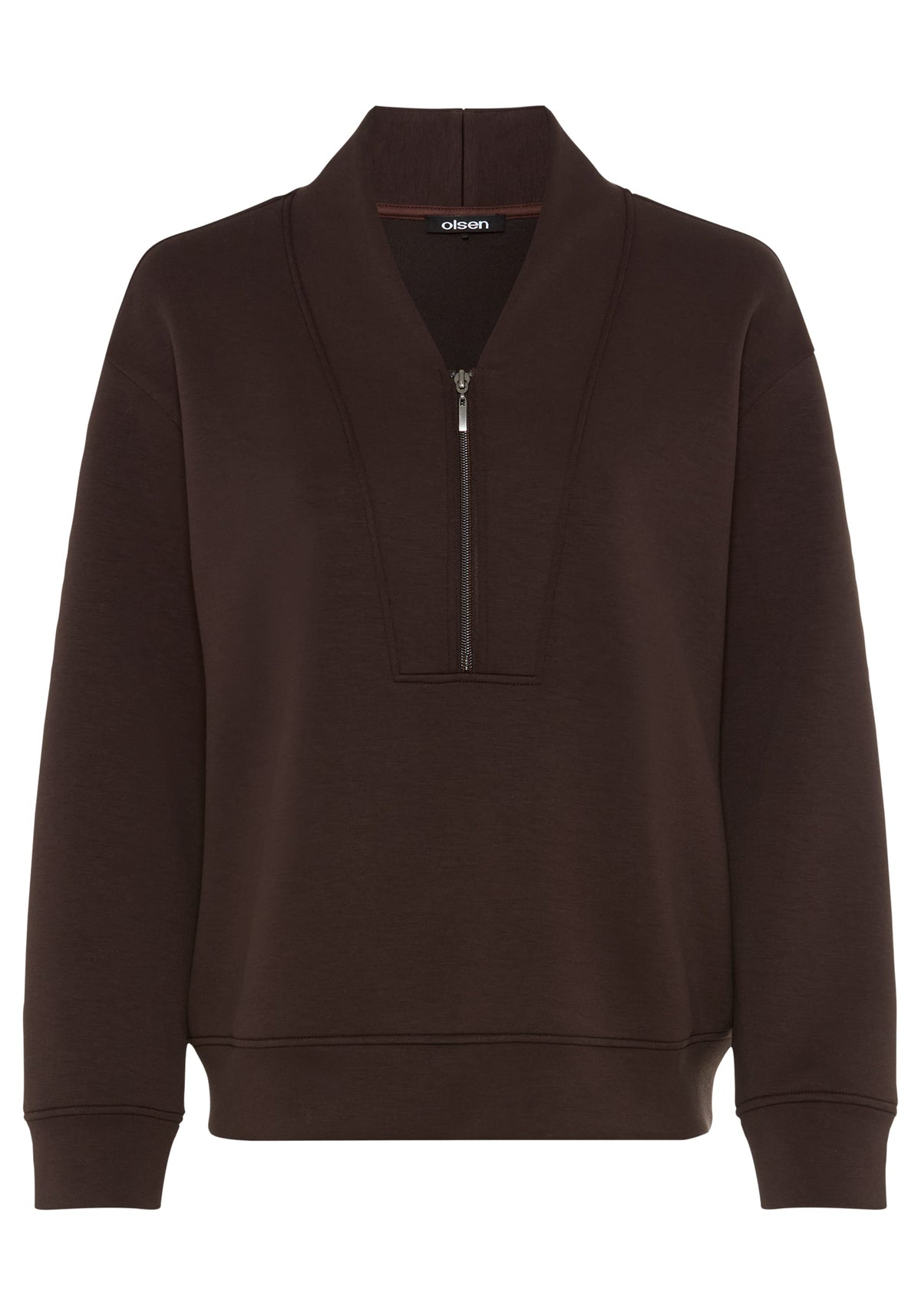 Scuba Knit Quarter Zip Top
