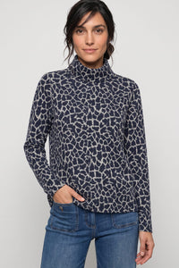 Funnel Neck Jersey Top