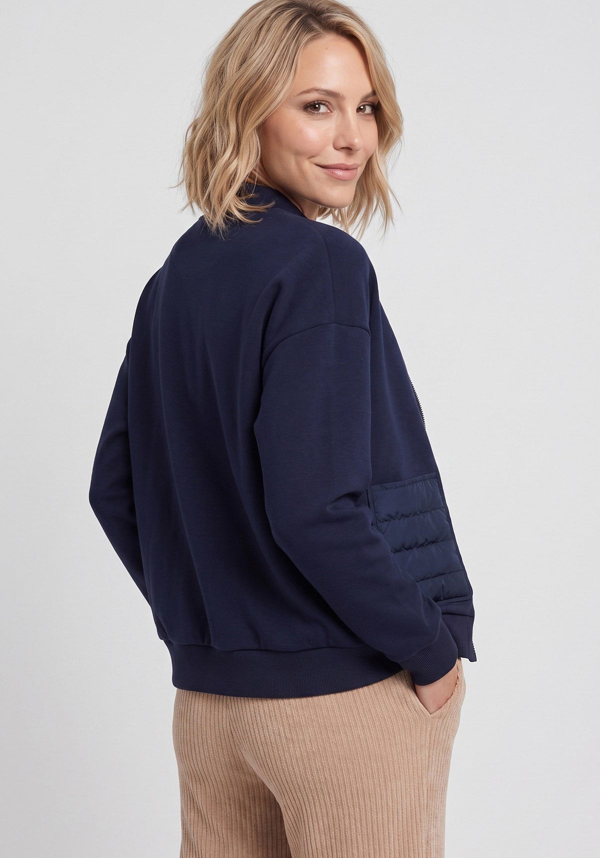 Jersey Knit Zip Jacket
