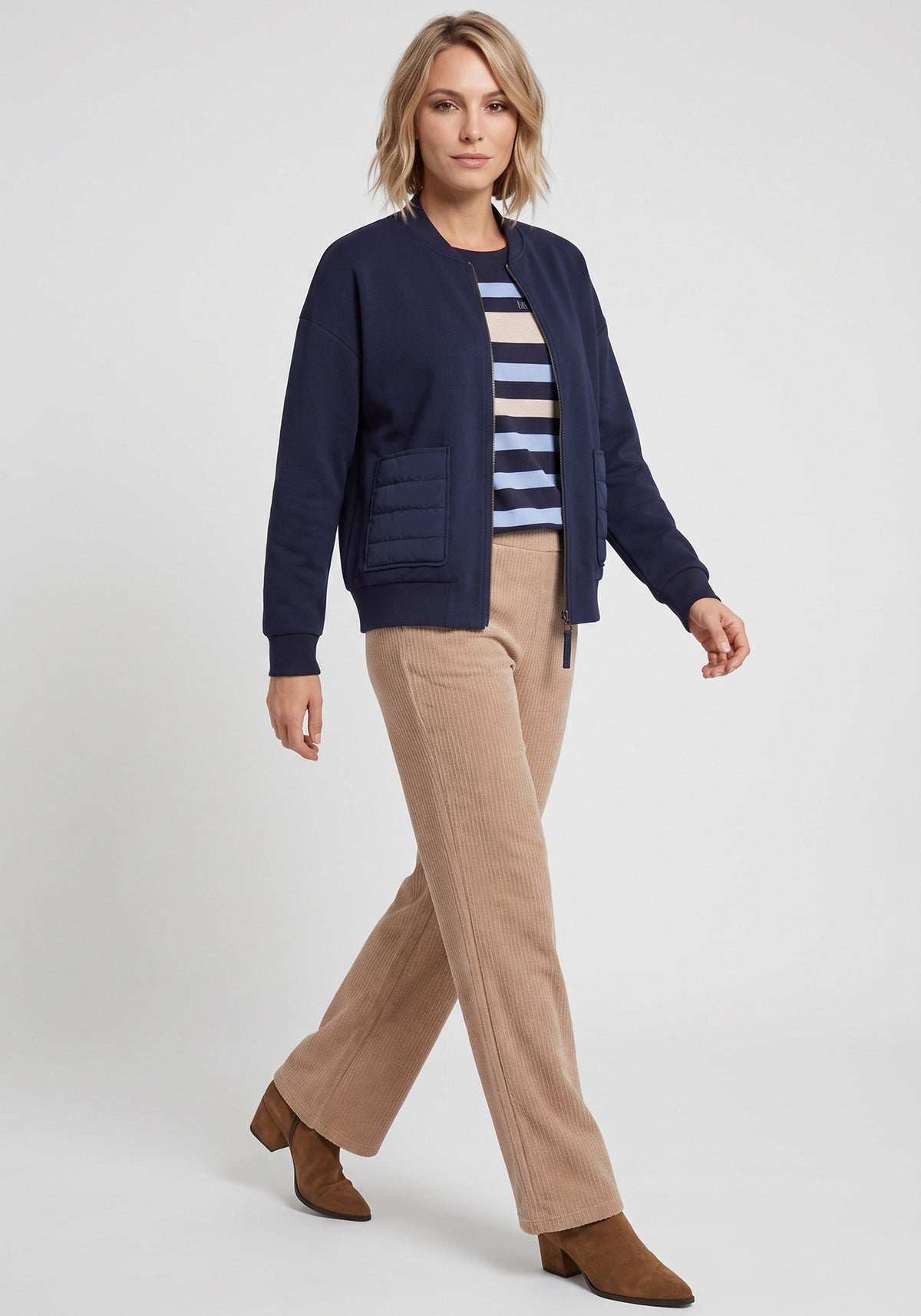 Jersey Knit Zip Jacket