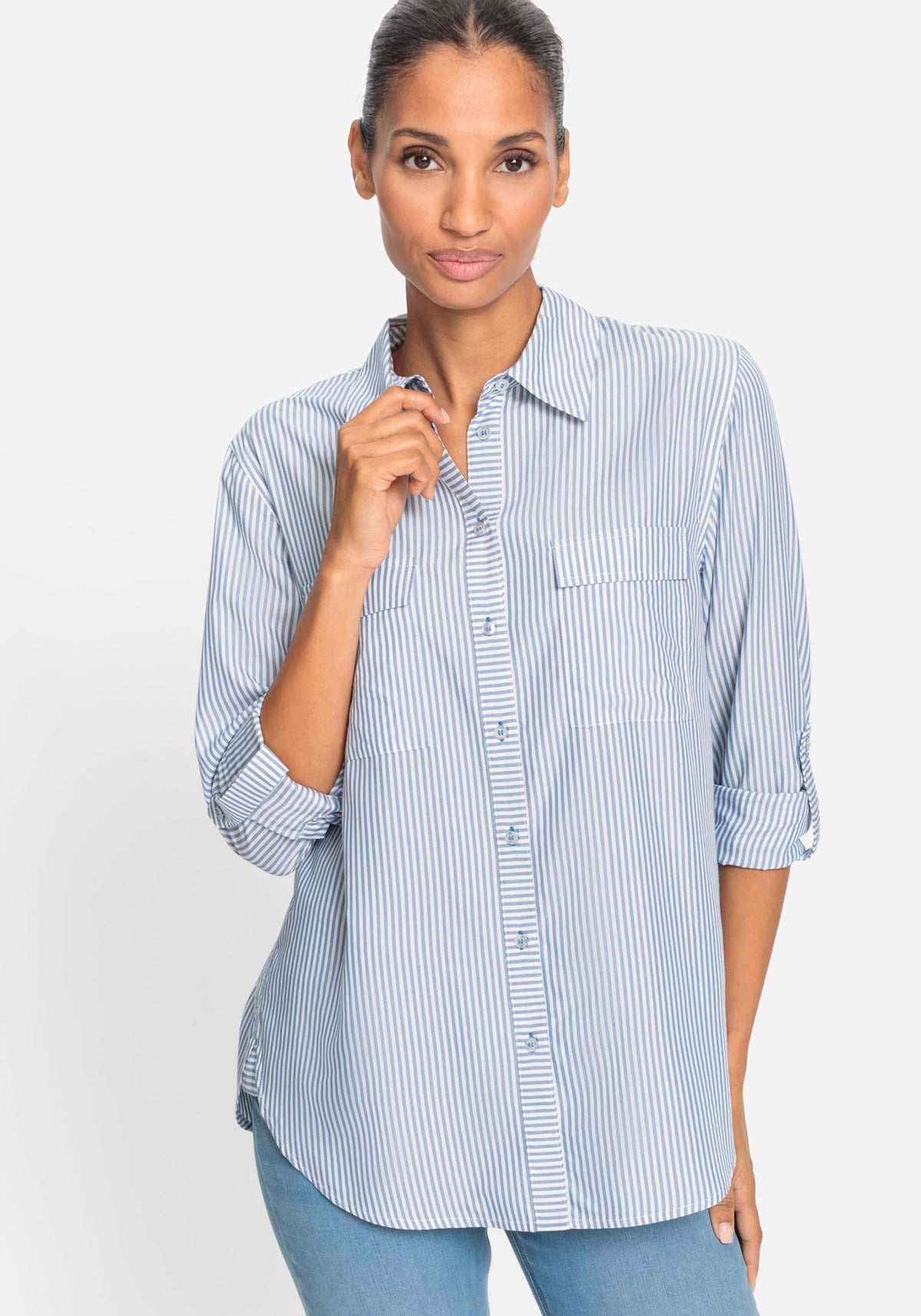 Chemise tailleur rayée