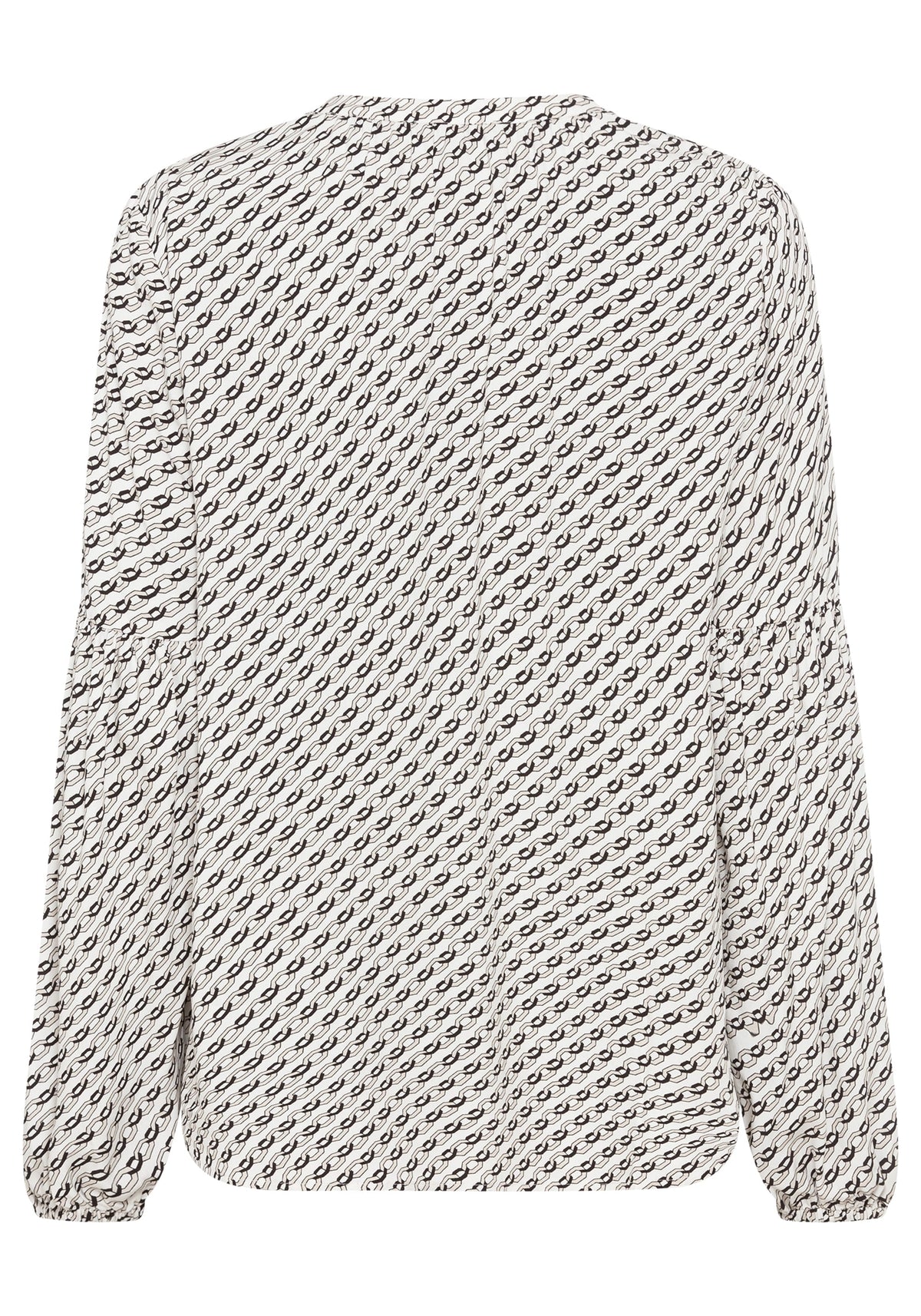 Chain Link Print Tunic Blouse