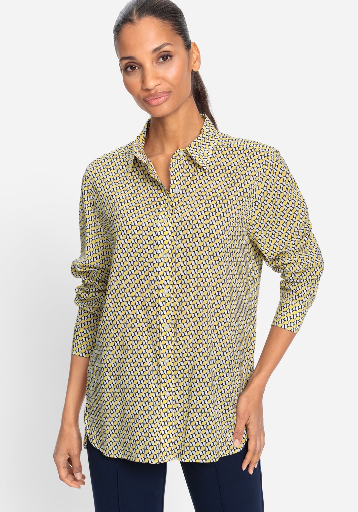 Allover Geo Print Shirt