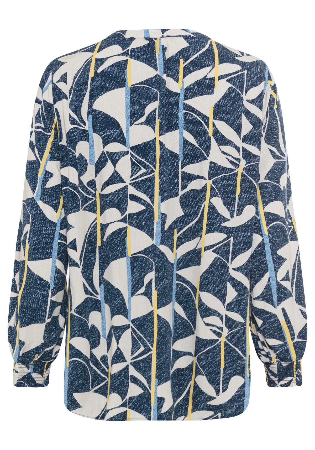 Multi-Pattern Tunic Blouse