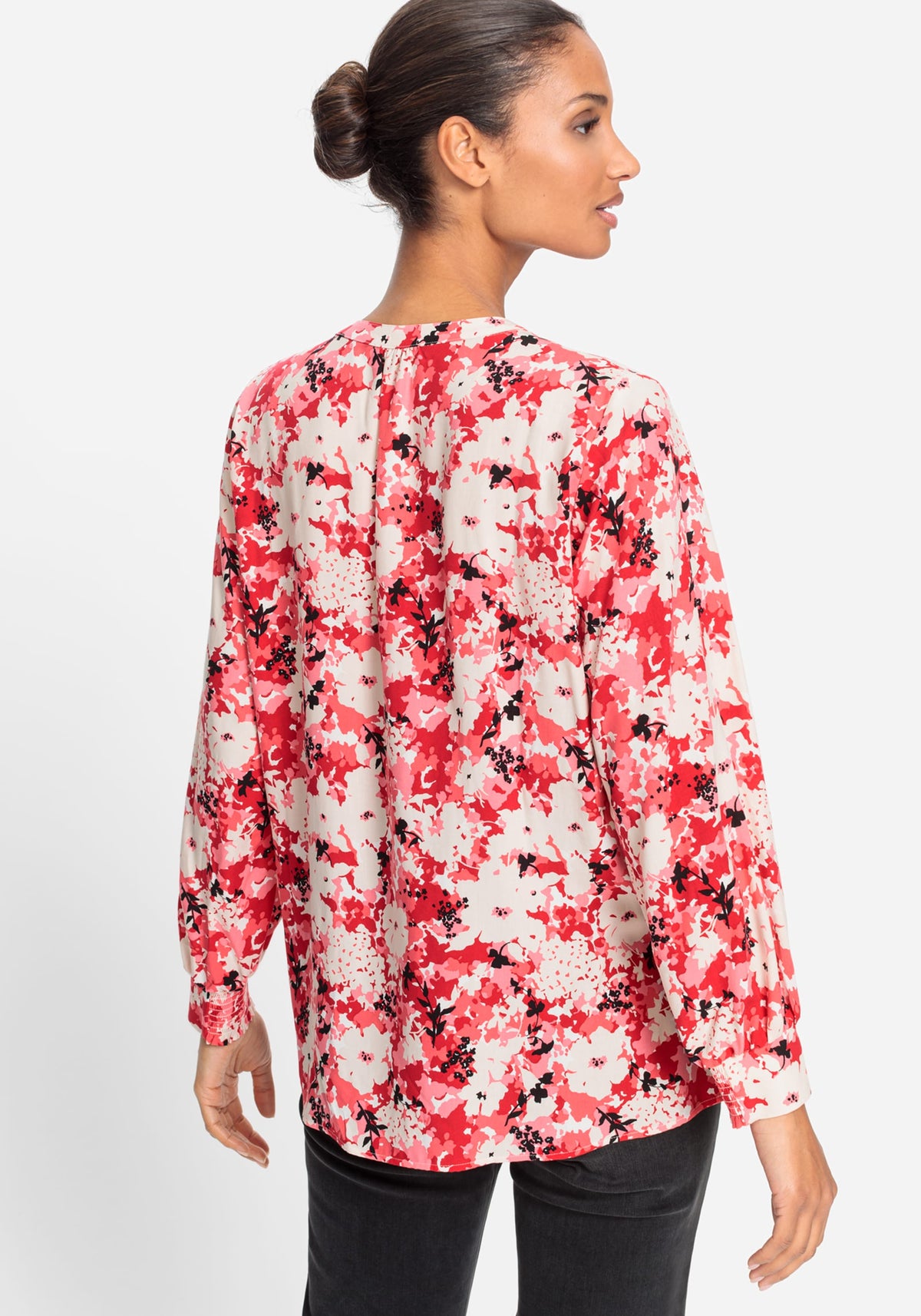 Floral Camo Tunic Blouse