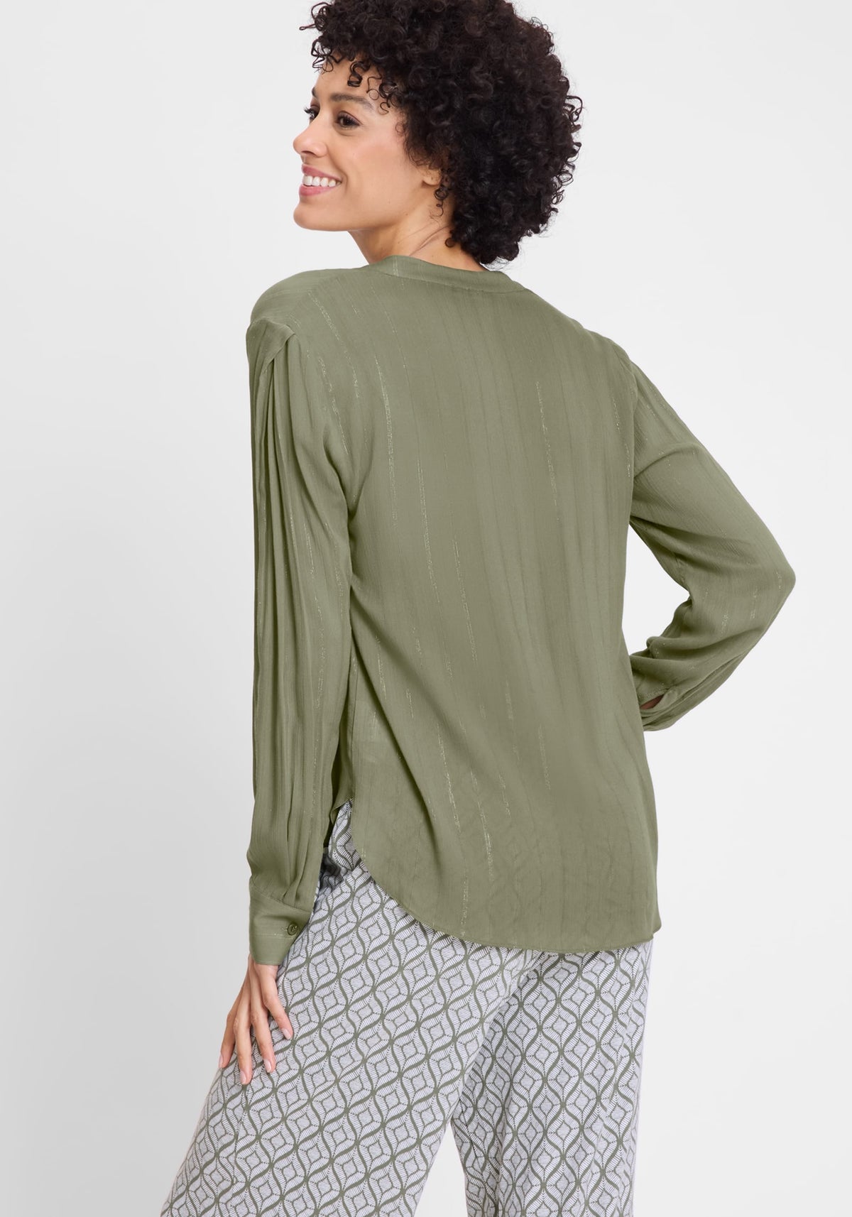 Sparkle Stripe Tunic Blouse