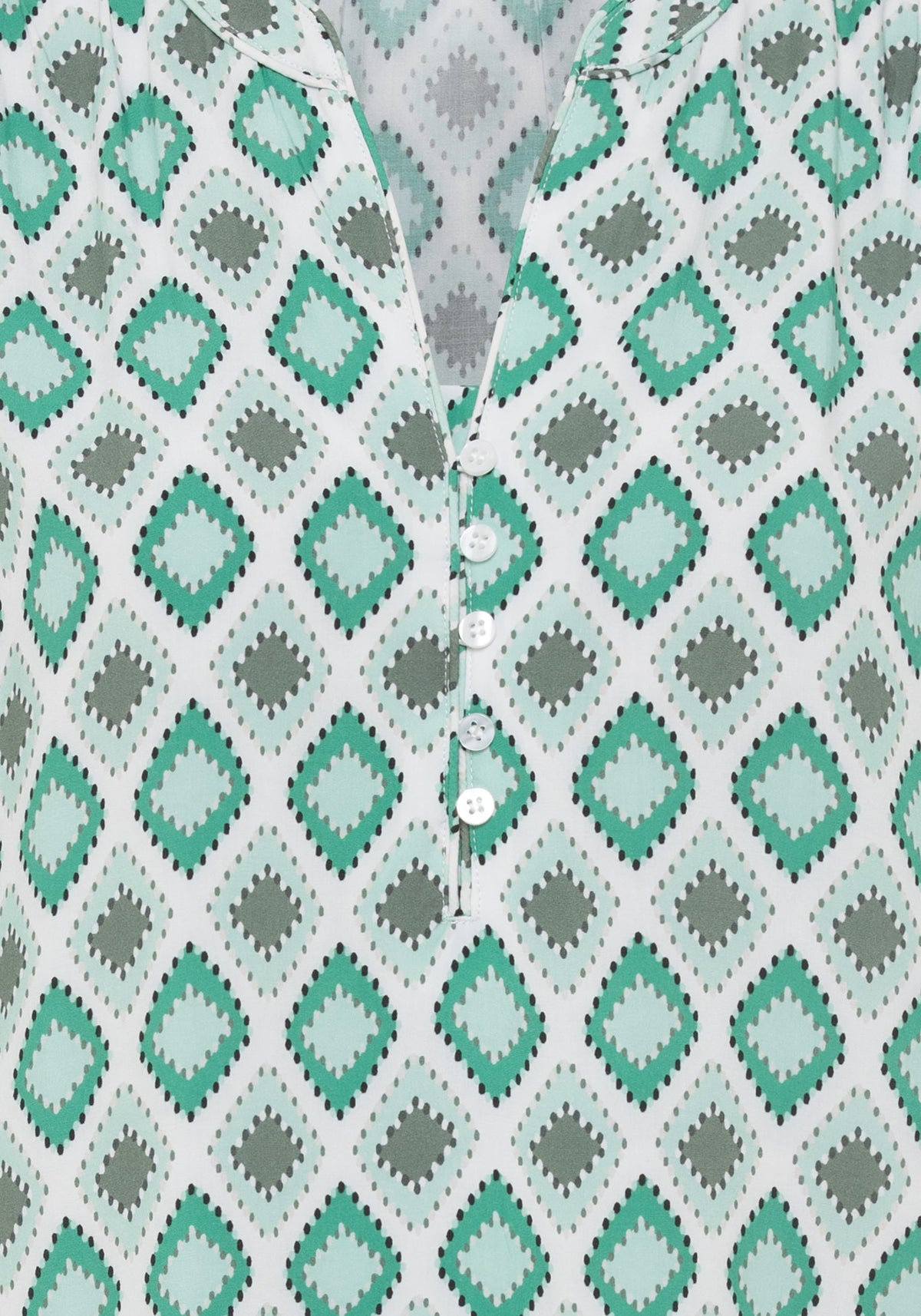 Ornamental Print Tunic Blouse